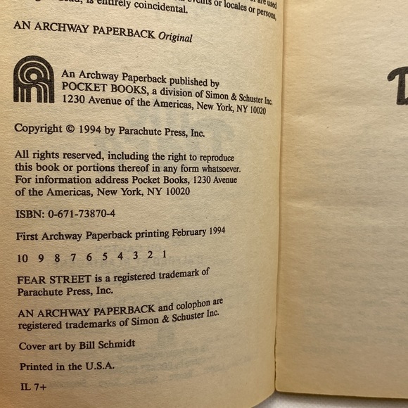 Fear Street The Dare by R.L. Stine Horror Young Adult Book Vintage 1994 - Picture 9 of 15